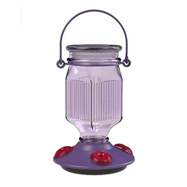 Daretocare Lavender Field Top Fill Glass Hummingbird Feeder DA3241912